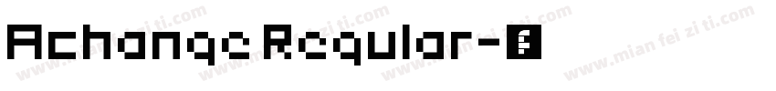 Achange Regular字体转换